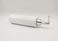 100ml 200ml PET Plastik Putih Kemasan Botol Lotion Dengan Pompa Perak