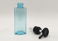 Botol Plastik Kosmetik Kotak Transparan Biru Square Untuk Krim Wajah