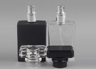 Botol Parfum Kosmetik Super Clear 50ml 100ml Black Matt Frosted Design