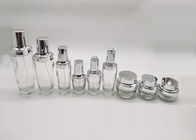 20g 50g Botol Kaca Semprot Emulsi Dengan Pompa Tekanan Perak