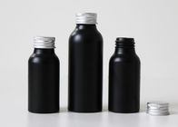 Botol Kosmetik Kustom Aluminium 100ml Hitam Untuk Losion Lilin Rambut