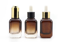 30ml Botol Kosmetik Amber Square Glass Untuk Serum Minyak Atsiri