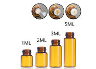 1ml 2ml 3ml 5ml Botol Kaca Minyak Atsiri Amber Glass Vial With Plug