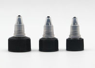 Kemasan Plastik 24mm Kosmetik Black Twist Off Cap Untuk Botol Gel