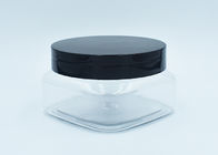 250ml Square Clear Plastic Face Cream Jars Kemasan Kosmetik
