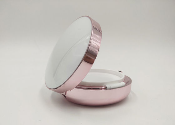 Kotak BB Cream Putaran Air Cushion Rose Gold Dengan Cermin Untuk Kemasan Kosmetik