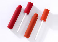 Merah Matte Warna 5ml Kosong Wadah Lip Gloss Bentuk Silinder Mudah Dibawa