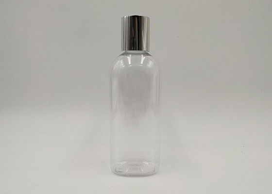 Botol Kosmetik Kustom Round Boston, Botol Plastik Bening 100ml OEM 200ml