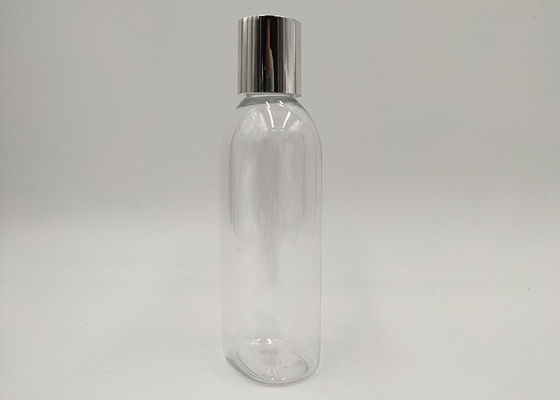 Botol Kosmetik Kustom Round Boston, Botol Plastik Bening 100ml OEM 200ml