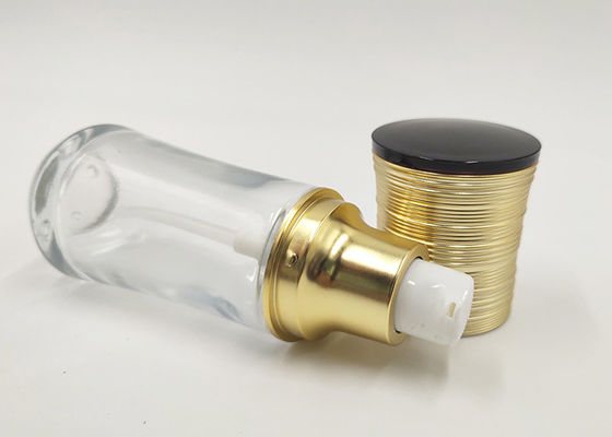 30ml Kaca Transparan Botol Kosmetik Portabel