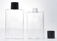 250ml PETG Botol Plastik Transparan Pencetakan Stamping Panas Dengan Topi Sekrup