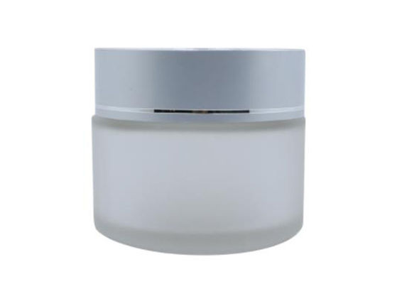 50ml Kaca Transparan Botol Kosmetik Untuk Kemasan Krim Wajah