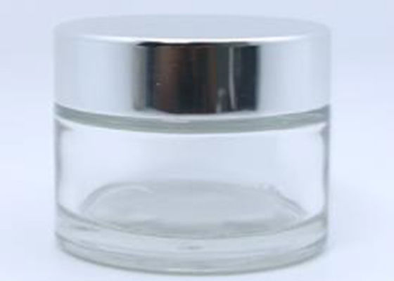 50ml Kaca Transparan Botol Kosmetik Untuk Kemasan Krim Wajah