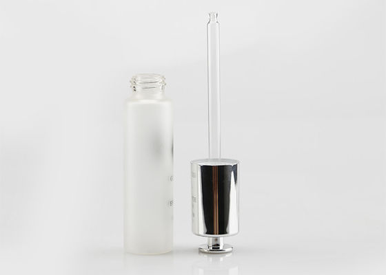Kustom Frosted 30ml Botol Penetes Kaca Minyak Esensial Kemasan Kosmetik