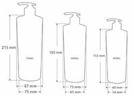 Customizd 500ml Botol Shampoo Plastik PET Dengan Pompa Lotion Untuk Kemasan Kosmetik