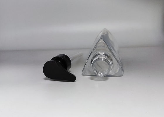 Segitiga Botol PET Plastik Bening 250ml Untuk Kemasan Kosmetik