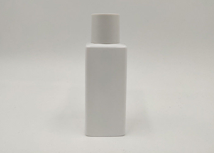 100ml Warna Putih Kosmetik PET Botol Perawatan Kulit Plastik Dengan Topi Sekrup